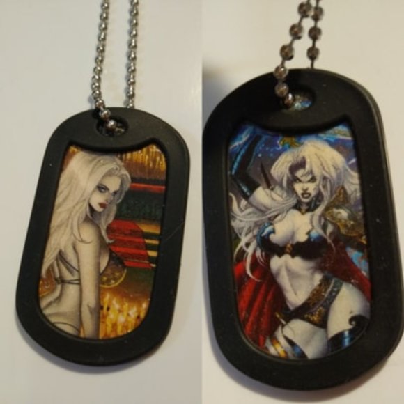 Comics N More NJ Other - Lady Death Double Sided Dog Tag W/Chain Handmade